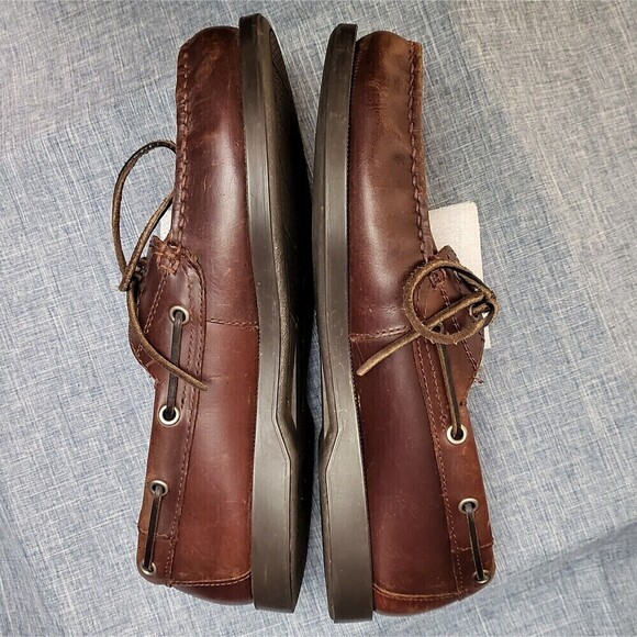 G.H. Bass Seafarer Classic Boat Shoes  Docksiders Caramel Brown Men's 10M - Picture 3 of 13